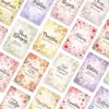 Compra Directa Transfronteriza del Set de 18 Tarjetas de Lenguaje Floral, Tarjetas Florales Pintadas a Mano con Acuarela y su Significado para Decoración de Bodas y Expresión Emocional