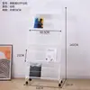 Yinghao Arte em Ferro Porta-Revistas Porta-Jornais Porta-Documentos Prateleira de Exposição para Armazenamento Porta-Folhetos Livros Suporte Simples de Chão para Página Única