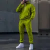 Estación Independiente Temu Moda Masculina Transfronteriza Tendencia Estilo Europeo y Americano Otoño Casual Deportivo Sudadera con Estampado Traje Dos Piezas
