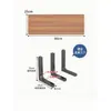 Estante de almacenamiento de pared Soporte de pared Soporte de partición para colgar en la pared Estantería colgante de tablero en capas Estante de tablero de madera