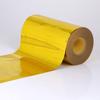 Ventas de fábrica 2.5C dorado brillante PET cuero fondo dorado claro adhesivo cuero fondo adhesivo carrete personalizado mayoreo