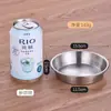 Plato pequeño dorado comercial estilo coreano 304 acero inoxidable plato para salsa ketchup pimienta negra mostaza plato para condimentos plato para mojar