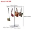 Suporte de Exibição de Bolsas em Aço Inoxidável Suporte de Bolsa em T Suporte de Exibição de Joias Cabide de Exposição para Loja de Roupas Suporte de Exibição de Lenços e Bolsas