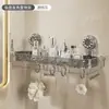Estante de almacenamiento de esquina con ventosa corrugada, trípode para baño, inodoro, lavabo, estante de almacenamiento de pared sin perforaciones