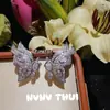 Joyas Flor Rama Mariposa Piedra Preciosa Pendientes Banquete Alta Costura Escalera t Anillo de Diamante Conjunto de Collar de Perlas de Concha