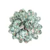 Nuevas Flores Pequeñas Florales de Gasa Hechas a Mano de 8 cm, Accesorios para Adornos de Cabello, Flores de Rosa de Tela Tridimensionales para Ropa DIY