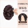 Moño postizo para mujer con pinza de garra, moño de corona alta, herramienta para peinar el cabello sin esfuerzo, moño de cabello sintético, postizo realista