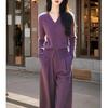 Traje de Moda Elegante de Lujo Ligero con Aroma Pequeño Otoño e Invierno 2024 Nuevo Otoño Tardío Conjunto Completo de Ropa de Mujer de Gama Alta