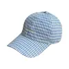 26 Nuevas Gorras de Béisbol a Cuadros Suaves Estilo Coreano Primavera/Verano para Mujeres y Parejas, Gorra de Pico Adelgazante para Cara para Hombres