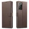 Para Samsung Note20 Funda Protectora para Teléfono Móvil de Piel de Ternero con Tarjetero Funda Magnética de Cuero para Note20 Ultra