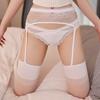 Medias Sexy de Seda Negra Abiertas Sexy Coqueteo Cama Medias Desgarrables Adulto Calcetines de Red de Pesca Huecos Talla Extra Tirantes
