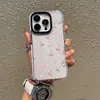 Funda transparente para teléfono iPhone 17 suave con lazo de cereza rosa dulce manzana 14 Pro Max venta al por mayor