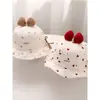 Gorro para Bebé Otoño e Invierno Dulce Lazo Sombrero de Pescador Bebé Niña Meses Pequeños Resistente al Viento Ajustable Primavera y Otoño Sombrero de Cuenca