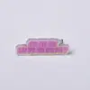 Broche para Bolsa Placa com Palavra Acessórios Texto Roupa Mochila Broche de Acrílico a Laser Placa com Palavra Criativa