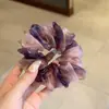 Goma para el pelo de malla degradada vintage, simple y elegante, versátil, modelo 2026 para coletas y moños