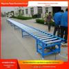Transportador de roletes de aço inoxidável galvanizado com revestimento de borracha motorizado e não motorizado para serviço pesado, eixo de rolete de aço carbono, linha de montagem de roletes