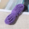 Corda de núcleo torcido de 4 mm cor sólida corda trançada corda redonda handmade diy tecelagem corda de algodão corda de pulseira acessórios para chaveiro