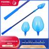Colher para Isca de Pesca Azul Colher Dupla Removível Vara de Isca Telescópica de Carbono Colher para Isca de Pesca Colher para Isca de PC Vara de Pesca Atacado