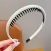 Diadema de Tela a Cuadros para Niñas con Dientes para Bebé, Lazo para el Cabello Antideslizante, Diadema Simple para Fijar Mechones Sueltos Infantiles, Nuevo