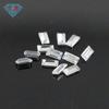 Huagang Gema Rectangular Ángulo Recto Coche Color Plano Zircón Corindón Nano Cristal Afilado Gema Sintética Piedra Nuda Pequeña Escalera Recta