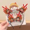 Pinza para el Cabello de Astas de Reno Navideño Accesorios para Tocados 2026 Nuevas Pinzas Laterales para Niños Pinzas Pequeñas Lindas Diadema Navideña