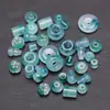 Cuentas de Ábaco Flor Flotante Verde Bashan Cuentas Hecho a Mano Pulsera DIY Colgante Accesorios Semi-Terminados Venta al por Mayor en Stock