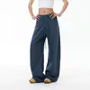 Design Americano Desconstruído Calças de Moletom Esportivas Casuais Masculinas e Femininas Nova Coleção Primavera e Outono Marca da Moda Retro Soltas de Pernas Largas Calças da Moda