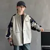 Jaqueta corta-vento masculina, novo modelo primavera e outono 2026, casaco de outono infantil, estilo coreano, jaqueta à prova de vento para crianças maiores, legal e estiloso