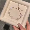 "Juramento de Flor de Primavera" Pulsera de Flor Rosa 2025 Nueva Otoño/Invierno Pulsera de Moda Elegante y Versátil