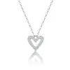2026 Nuevo Modelo Colgante de Moissanita para Mujer Collar de Plata S925 Accesorios Regalo de Cumpleaños para Novia con Certificado Gra