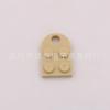Colgante de Bloque de Construcción Redondo de Borde Redondeado de 2x2 de un Solo Lado con Agujero Colgante para Llavero de Bolso con Forma de Corazón Accesorios para Joyería DIY