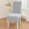 Funda de silla universal para cuatro estaciones para uso en el hogar, respaldo antideslizante todo en uno, funda de silla de comedor integrada, elástica y engrosada