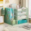 Suporte para Armazenamento de Arquivos, Cesto Organizador Multifuncional para Mesa, Caixa Organizadora de Mesa, Suporte para Livros, Estante de Escritório, Armazenamento de Dados