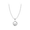 Collar Yiwang Qingquan mar medio círculo plata de ley S925 cadena de clavícula colgante creativo simple regalo japonés y coreano femenino