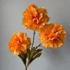 Arranjo de flores de peônia estilo chinês, 3 peças, estilo Chanel, flores de casamento de alta qualidade, decoração de sala de estar, paisagismo externo