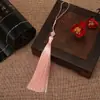 Borla de Nó Chinês 13cm Seda de Poliéster com Contas Marcador de Página Presilha de Cabelo Acessórios de Borla para Roupas Acessórios para Bolsa Venda por Atacado