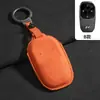 Funda de Piel Sintética 3D de Cobertura Total para Llave de Coche LeDao L60, Funda Protectora Cosida a Mano para Llave Inteligente Física