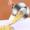Venta Directa de Fábrica Acero Inoxidable Espesor Cuchara Dosificadora de Pico de Pato Material Mezclador para Bistec de Pollo Pollo Frito Espátula para Papas Fritas Mezclador Embudo Comercial