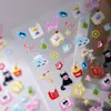 Cyansea Transfronterizos Populares Estilo Ins Lindo Dibujo Animado Gato Tostada Pegatinas para Uñas Decoración de Teléfono DIY