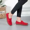 Zapatos Mocasines para Mujer de Piel de Ante Slip on Mocasines Zapatos Planos Transpirables Ligeros Zapatos Náuticos