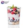 Seleção rigorosa de plástico em estoque PS criativo iogurte sobremesa bolo pudim copo redondo com colher cross-border AliExpress mousse cup
