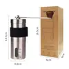 Molino de Café de Manivela Manual, Molinillo Portátil de Acero Inoxidable para Hogar y Exteriores, Se Puede Emparejar con Populares Juegos de Regalo Navideños