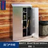 Gabinete de Almacenamiento Exterior Personalizado de Acero Inoxidable 304 Gabinete de Herramientas a Prueba de Lluvia y Sol para Patio Gabinete de Almacenamiento a Prueba de Humedad para Jardín