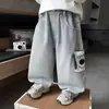 Pantalones para Niños Primavera 2026 Nuevo Estilo Jeans para Niños Pantalones Cargo Geniales para Niños Pequeños Pantalones Largos para Bebé Primavera y Otoño