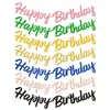 Banner Feliz Cumpleaños Transfronterizo Tema Fiesta de Cumpleaños Decoración Interior y Exterior Banner de Letras Suministros