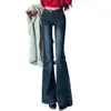Jeans Acampanados Azules de Cintura Alta Súper Populares de Moda de Este Año para Mujer, Nuevos Pantalones Bootcut Otoño e Invierno 2026