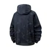 Talla Europea S-6XL Talla Grande Chaqueta de Cachemir para Hombre Invierno Terciopelo Engrosado con Capucha Casual Chaqueta Cardigan Transfronteriza