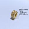 Acessórios de Cristal Ouro 14K Prata Espessa Furo Grande Conta Flor de Ameixeira DIY Feito à Mão Pulseira Colar Acessórios Contas Joias