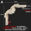 Talla en madera de Dongyang aplique de madera maciza esquina de puerta de gabinete flor celosía estilo europeo pared de fondo pieza de flor de madera adorno diagonal en stock para bodas