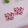 Botones Florales de Mariposa de Acrílico Estilo Pastoral Botones para Ropa Infantil DIY Colgante para Cuerda de Teléfono Móvil Accesorios de Flor para Zapatos